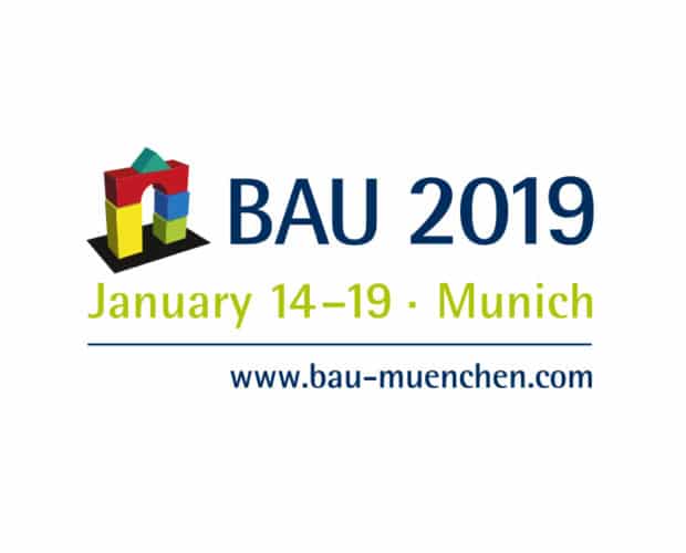 BAU 2019 en mässa fylld med material för byggnation
